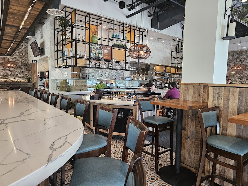 Fresh ingredients and prepared plates at Cafesano