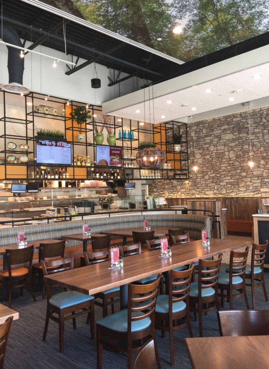 Freshly prepared Mediterranean dishes at Cafesano, Dulles